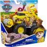 Paw Patrol: Rescue Wheels, Bulldozer di Rubble, Veicolo Giocattolo con Trasformazione e Personaggio Collezionabile, Giocattoli 