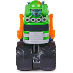 Paw Patrol: Rescue Wheels, Camion per la Raccolta differenziata di Rocky, Veicolo Giocattolo con lanciamissili e Action Figure 