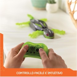 HEX BOTS Geco Telecomandato, Giocattolo Interattivo Radiocomandato, Ricaricabile con Cavetto USB, Si Arrampica sulle Pareti e C