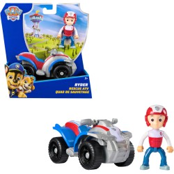 Paw Patrol, quad di Ryder 2025, veicolo giocattolo con action figure da collezione, giocattoli orientati alla sostenibilità per