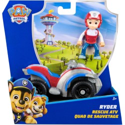 Paw Patrol, quad di Ryder 2025, veicolo giocattolo con action figure da collezione, giocattoli orientati alla sostenibilità per