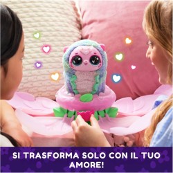 BLOOMABLES, Peluche Interattivo, Fiore che Sboccia e si Trasforma, Trasformazione Ripetibile, Oltre 100 Suoni e Reazioni (Model