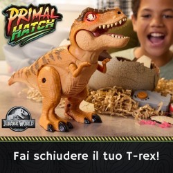 Jurassic World, Dinosauro Interattivo con Uovo, Fai Schiudere e Addestra il Tuo Cucciolo di Dinosauro con Oltre 100 Suoni e Rea