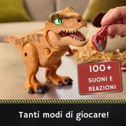 Jurassic World, Dinosauro Interattivo con Uovo, Fai Schiudere e Addestra il Tuo Cucciolo di Dinosauro con Oltre 100 Suoni e Rea