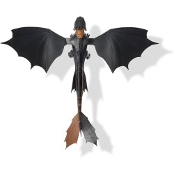 DreamWorks Dragons, How to Train Your Dragon, Sdentato Sputafuoco, Action Figure con Luci, Suoni e Ali da 38 cm, Giocattoli per