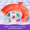 Kinetic Sand, Set di Gioco Squish Pizza, con 452 g di Sabbia e 5 Attrezzi, Giocattoli per Bambini e Bambine, 5+ Anni