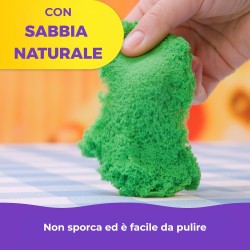 Kinetic Sand, Set di Gioco Squish Pizza, con 452 g di Sabbia e 5 Attrezzi, Giocattoli per Bambini e Bambine, 5+ Anni