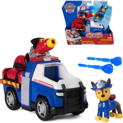 Paw Patrol Fire Rescue: Veicolo Antincendio di Chase con Personaggio, Lanciamissili e Camion Giocattolo, Giocattoli per Bambini
