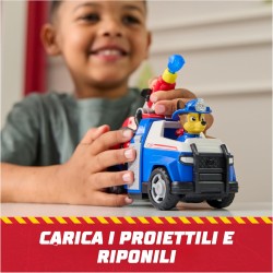 Paw Patrol Fire Rescue: Veicolo Antincendio di Chase con Personaggio, Lanciamissili e Camion Giocattolo, Giocattoli per Bambini