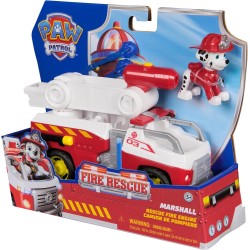 Paw Patrol Fire Rescue: Camion dei Pompieri di Marshall con Action Figure, lanciamissili e Camion Giocattolo, Giocattoli per Ba
