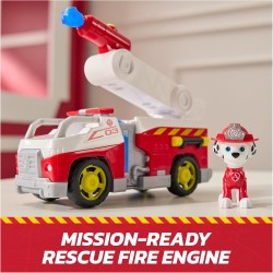 Paw Patrol Fire Rescue: Camion dei Pompieri di Marshall con Action Figure, lanciamissili e Camion Giocattolo, Giocattoli per Ba