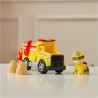 Paw Patrol Fire Rescue: Camion Ribaltabile Antincendio di Rubble con Personaggio, Proiettili e Camion Giocattolo, Giocattoli pe