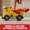 Paw Patrol Fire Rescue: Camion Ribaltabile Antincendio di Rubble con Personaggio, Proiettili e Camion Giocattolo, Giocattoli pe