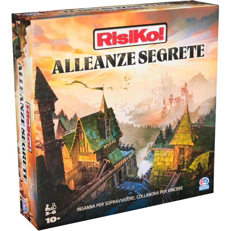 Spin Master Games, Editrice Giochi, RisiKo! Alleanze Segrete, Giochi in Scatola, Giochi di Strategia, 10+ Anni, 3-6 Giocatori