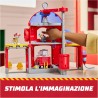 Paw Patrol Fire Rescue, Stazione dei Pompieri, con Personaggio Marshall, Camion dei Pompieri, Luci e Suoni e Lanciatore, Giocat
