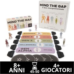Spin Master Games, Mind The Gap, Il Quiz Intergenerazionale, Domande dalla Gen Alpha ai Boomer, Quiz con 2.000 Domande, Giochi 