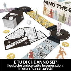 Spin Master Games, Mind The Gap, Il Quiz Intergenerazionale, Domande dalla Gen Alpha ai Boomer, Quiz con 2.000 Domande, Giochi 
