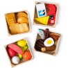 Melissa & Doug Set Gruppi di Cibo - Cibo Giocattolo da Tagliare in Legno, Accessori Cucina Montessori, Giochi Educativi, Regalo