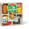 Melissa & Doug Set Gruppi di Cibo - Cibo Giocattolo da Tagliare in Legno, Accessori Cucina Montessori, Giochi Educativi, Regalo
