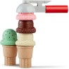 Melissa & Doug Set Coni Gelato – Gioco Educativo in Legno per Bambini, Coni e Palline con Cucchiaio Magnetico, Gioco di Imitazi