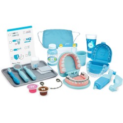 Melissa & Doug Set Per Piccoli Dentisti - Gioco Dentista con Attrezzi, Valigetta Medico, Giocattolo Educativo, Giochi di Imitaz