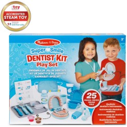 Melissa & Doug Set Per Piccoli Dentisti - Gioco Dentista con Attrezzi, Valigetta Medico, Giocattolo Educativo, Giochi di Imitaz