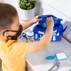 Melissa & Doug Set Piccoli Barbieri - Gioco per Fare il Parrucchiere con Rasoio e Barba Regolabile, Gioco Educativo, Giochi di 