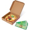 Melissa & Doug Forno della Pizza - Pizzeria Giocattolo in Legno con Cibo Accessori, Gioco di Imitazione Montessori, Regalo Educ