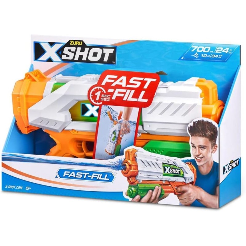 Zuru - X-Shot Water Warfare Blaster Fast Fill, Pistola ad Acqua