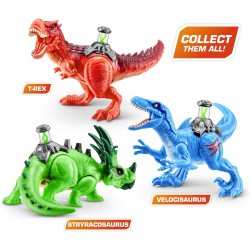 Zuru - ROBO ALIVE Dino DNA, Spina dorsale con elica del DNA illuminata (T-Rex), colori assortiti, 1 pezzo