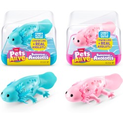 Zuru - Pets Alive Axolotls acquatici, Axolotl robotizzato che nuota, giocattolo estivo da piscina, giocattolo da bagno, modelli