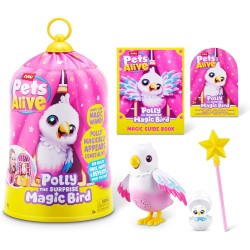 Zurur - Pets Alive Polly the Magic Bird, giocattolo robotizzato animale uccello Surprise