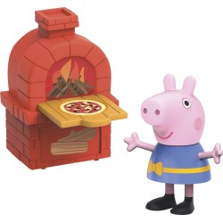 Peppa Pig Peppa s Adventures Peppa s Pizza Place Carry-and-Play Playset giocattolo prescolare, include figura e 4 accessori, mu