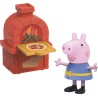 Peppa Pig Peppa s Adventures Peppa s Pizza Place Carry-and-Play Playset giocattolo prescolare, include figura e 4 accessori, mu