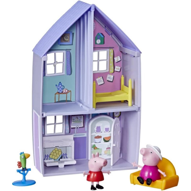 Peppa Pig Casa di nonna e nonno Wutz, set da gioco con 2 personaggi e 3 fantastici accessori, per bambini dai 3 anni in su