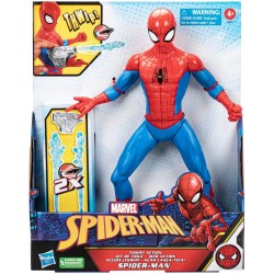 Action figure di Spider-Man Marvel Thwip, scala 13 pollici, giocattoli da supereroe per bambini, età 5+, accessori Web Blaster 