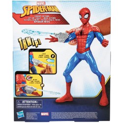Action figure di Spider-Man Marvel Thwip, scala 13 pollici, giocattoli da supereroe per bambini, età 5+, accessori Web Blaster 