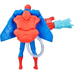 Marvel Spider-Man Aqua Web Warriors Action Figure 10 Pollici con Accessorio per Zaino da Gioco d Acqua per Bambini 4+