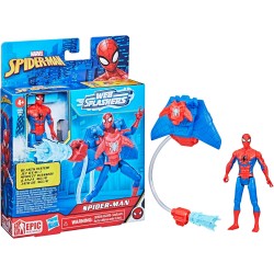 Marvel Spider-Man Aqua Web Warriors Action Figure 10 Pollici con Accessorio per Zaino da Gioco d Acqua per Bambini 4+