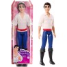 Mattel Disney Princess - Principe Eric bambola snodata con look ispirato al film Disney La Sirenetta, giocattolo e regalo per b