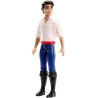 Mattel Disney Princess - Principe Eric bambola snodata con look ispirato al film Disney La Sirenetta, giocattolo e regalo per b