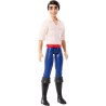 Mattel Disney Princess - Principe Eric bambola snodata con look ispirato al film Disney La Sirenetta, giocattolo e regalo per b
