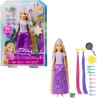 Mattel Disney Princess - Rapunzel Chioma Magica, bambola con extension capelli cambia-colore e accessori per lo styling, Giocat