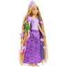 Mattel Disney Princess - Rapunzel Chioma Magica, bambola con extension capelli cambia-colore e accessori per lo styling, Giocat