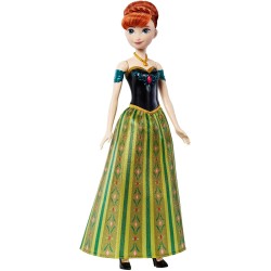Mattel Disney Frozen - Anna Oggi, per la prima volta, bambola con look esclusivo, canta “Oggi, per la prima volta” dal film Dis