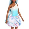 Barbie - Bambola Unicorno, con coloratissimi capelli fantasia, outfit sfumato e accessori fantasy a tema inclusi, ispirata a Ba