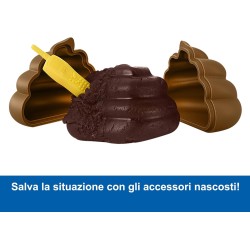 Mattel Jurassic World Crushivores - Spinosauro Cage Crasher, dinosauro con accessori a sorpresa da scoprire, sabbia, gel e past