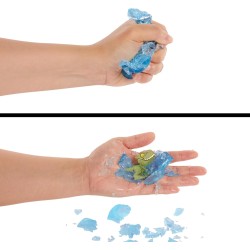 Mattel Jurassic World Crushivores - Spinosauro Cage Crasher, dinosauro con accessori a sorpresa da scoprire, sabbia, gel e past