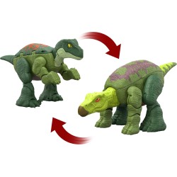 Jurassic World Dinosauro Iguanodonte & Velociraptor, per bambini dai 6 anni in poi, HVB22