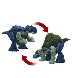Jurassic Wold Ouranosaurus e Monolophosaurus 2 in 1 cambia colore, HVB23
